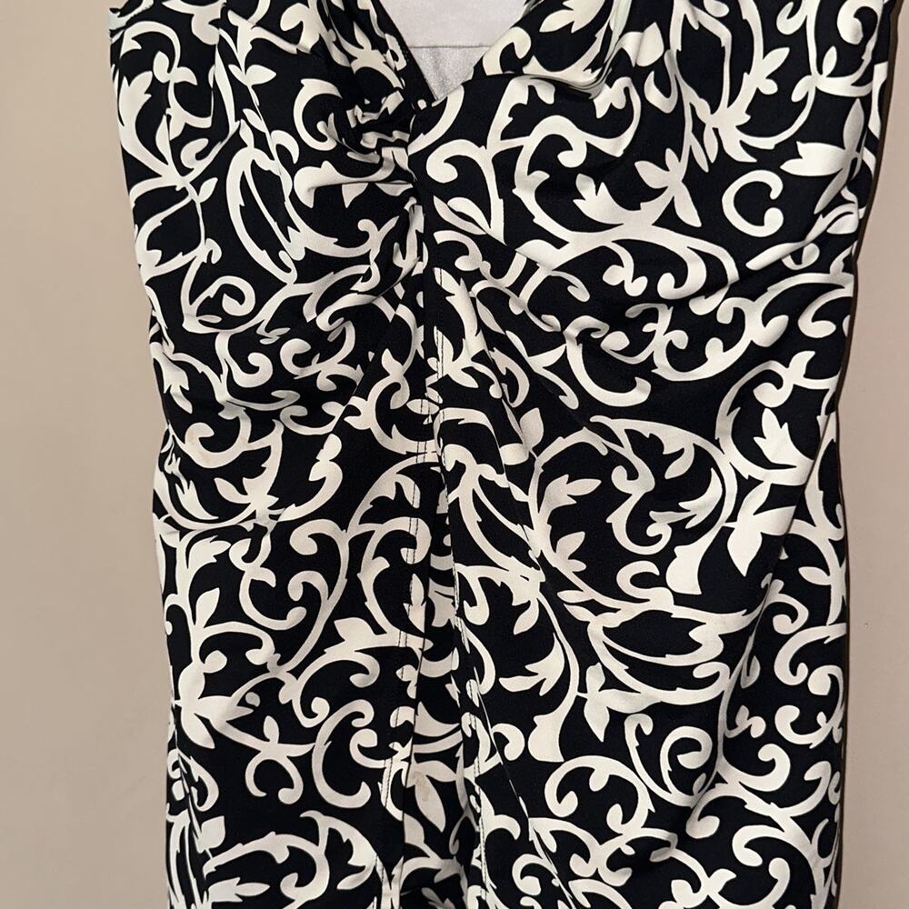Miraclesuit Women’s Black White Tankini Swimsuit Top Size 10 - Picture 3 of 9